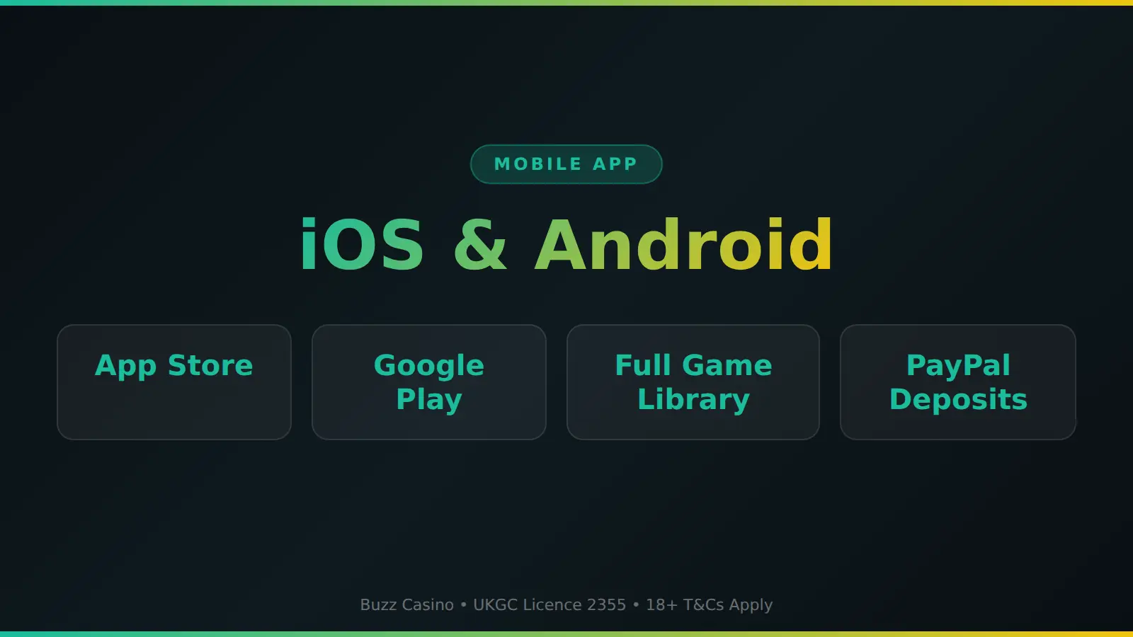 Buzz Casino mobile app for iOS and Android