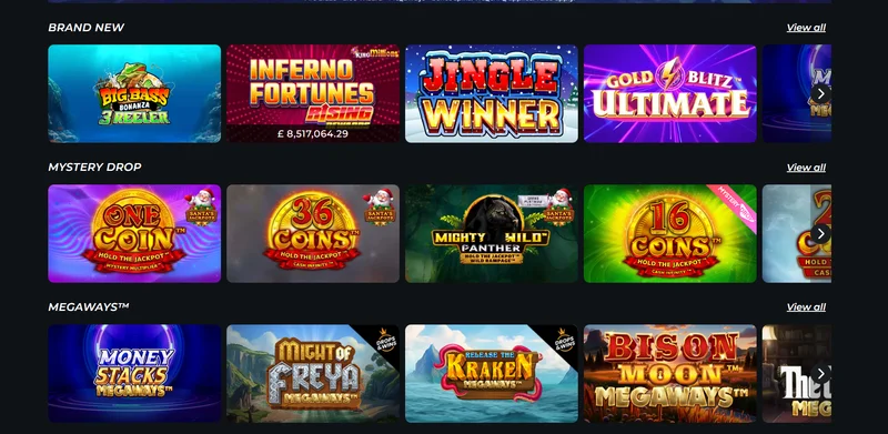 Buzz Casino Mobile Interface