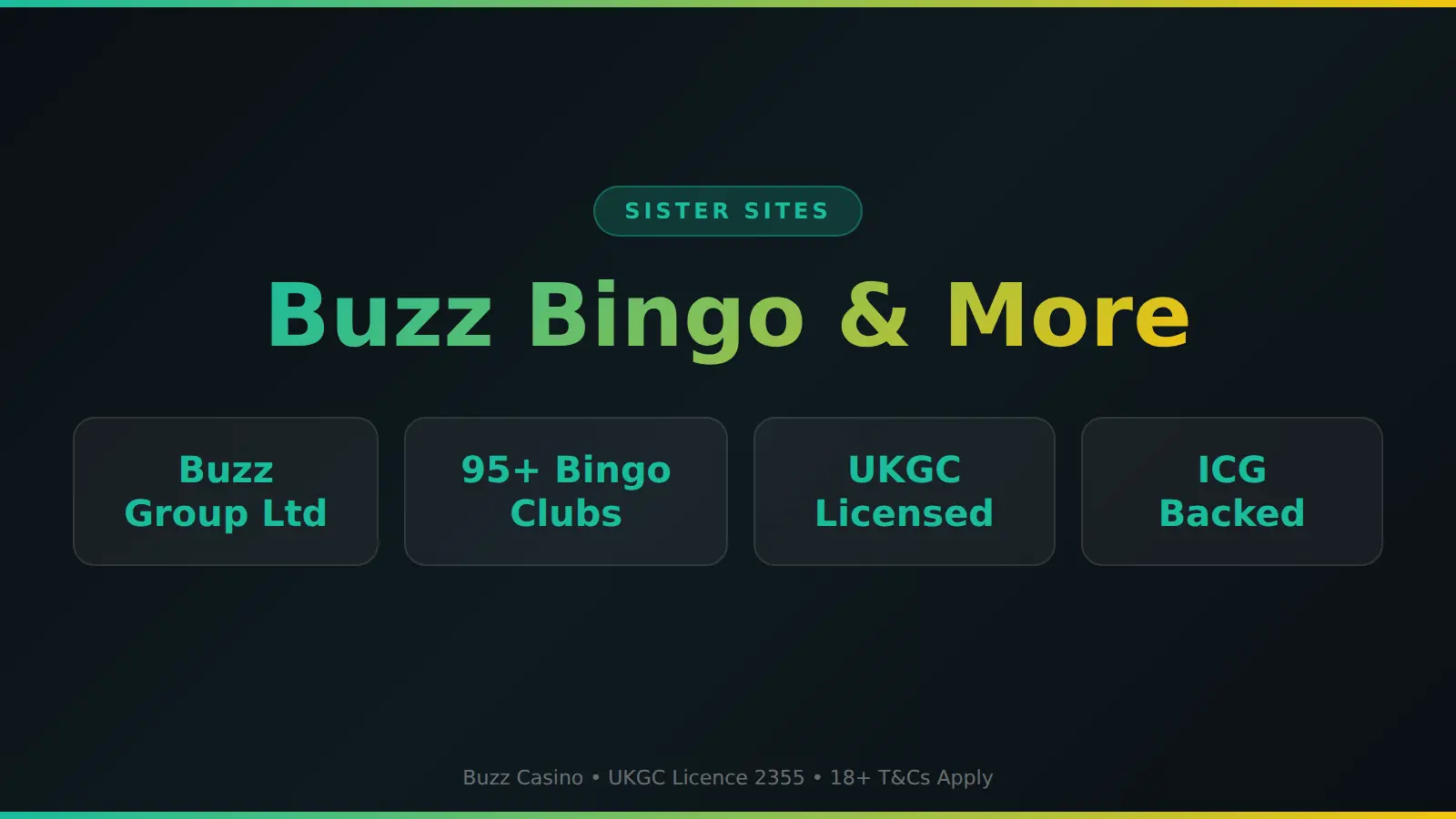 Buzz Casino sister sites — Buzz Bingo and Buzz Group